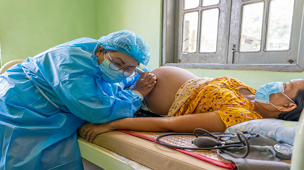 As a midwife, I work day and night to provide health support for the people in the community,