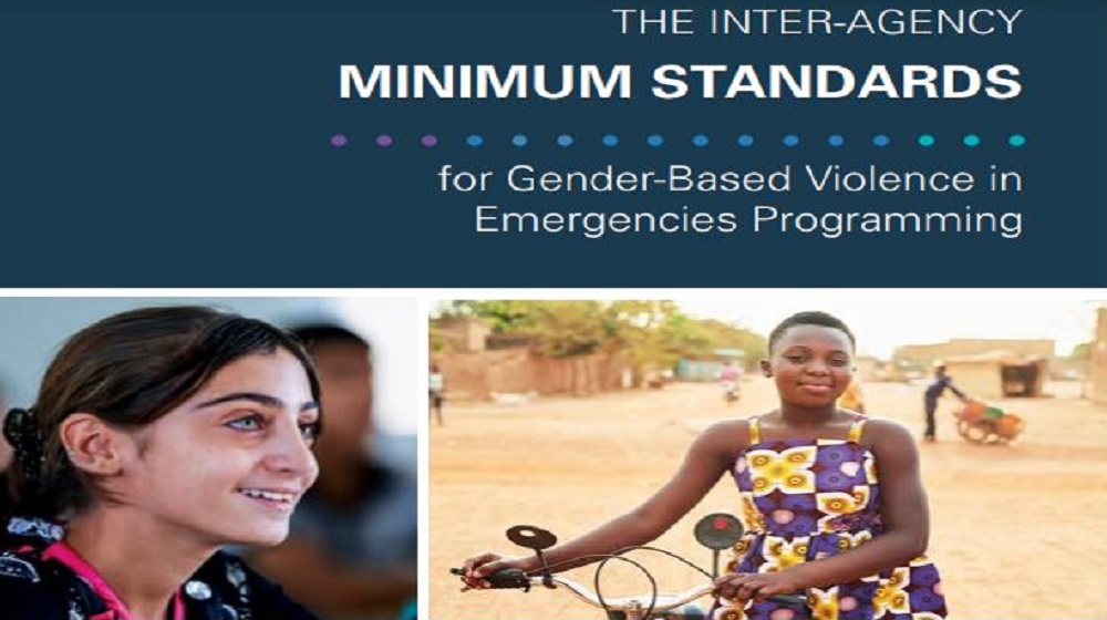 The inter-agency minimum standards for Gender-Based Violence in  Emergencies Programming