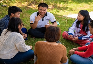 Young people participate in mental health and psychosocial support session provided by UNFPA partner organization in Shan State.