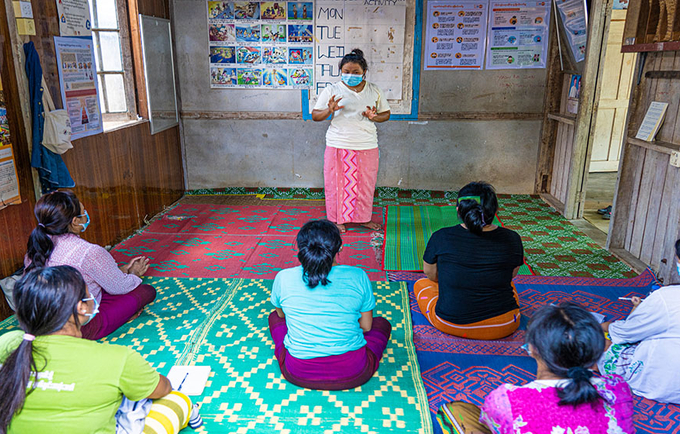 Figure 1:  Community women participated in GBV and MHPSS awareness sessions in Kachin.  Photo: UNFPA Myanmar
