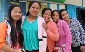 Friends from the remote village Ramthlo in Myanmar’s Chin State borrowed a pickup van to go to town to visit the family planning clinic and to have a girly day out. 