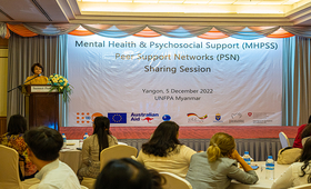 Mental Health and Psychosocial Support (MHPSS) Peer Support Network Sharing Session was held in Yangon