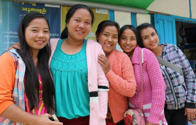 Friends from the remote village Ramthlo in Myanmar’s Chin State borrowed a pickup van to go to town to visit the family planning clinic and to have a girly day out. 