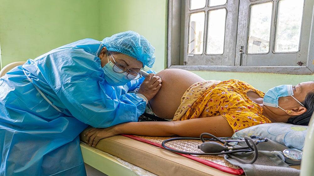 As a midwife, I work day and night to provide health support for the people in the community,