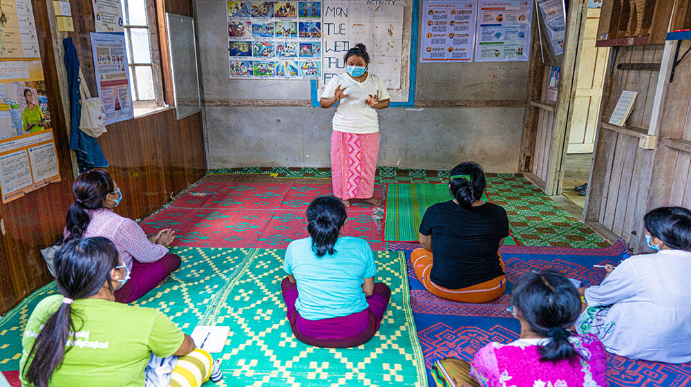 Figure 1:  Community women participated in GBV and MHPSS awareness sessions in Kachin.  Photo: UNFPA Myanmar