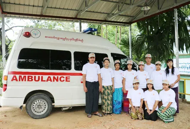 Youth Information Corner in Sarmalauk manages its own ambulance service