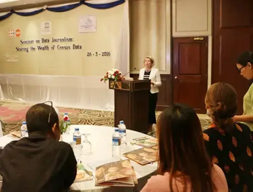 UNFPA supports the Myanmar media to move towards data journalism