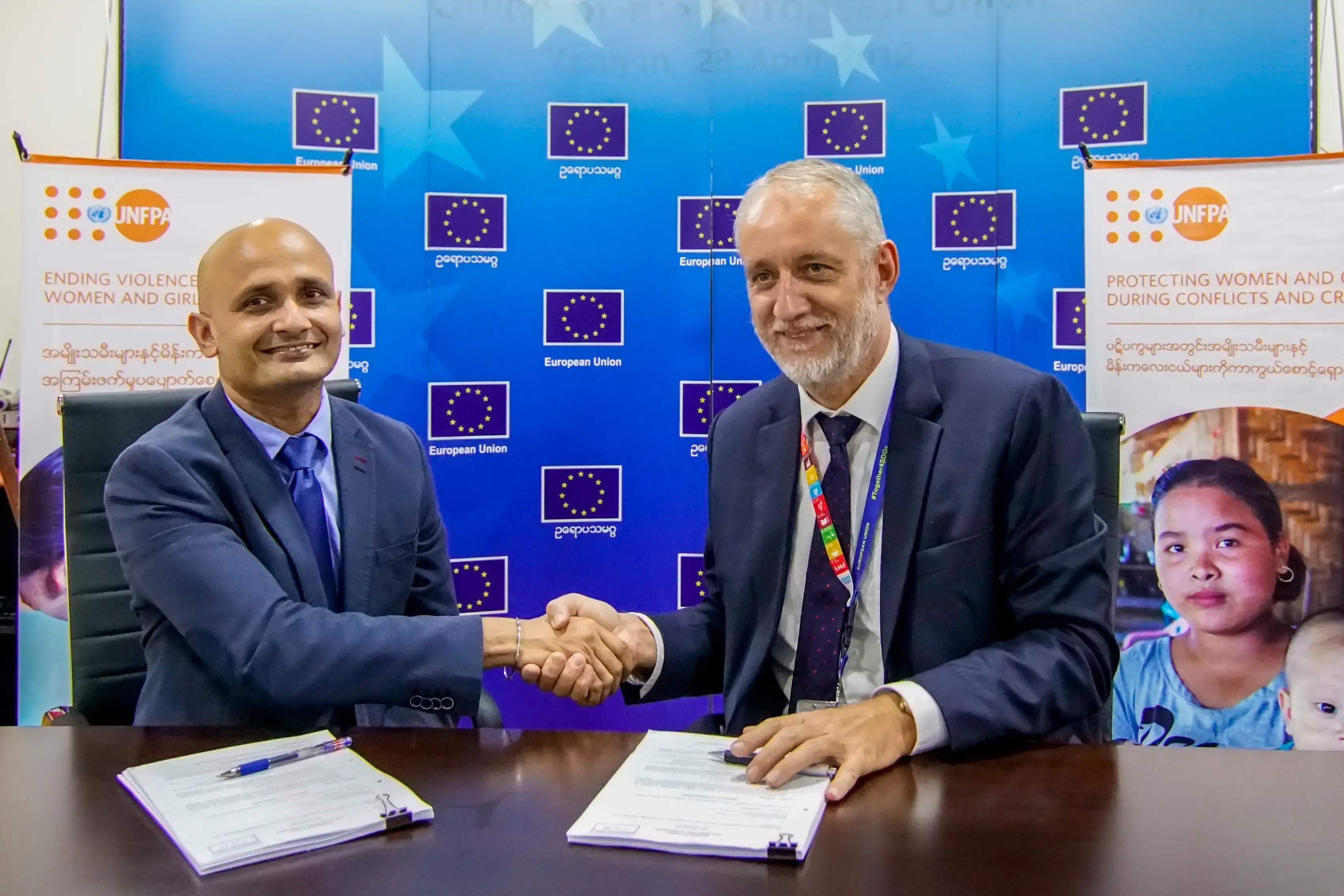 UNFPA and EU sign agreement to kick off the second phase of Women and Girls First Programme in Myanmar