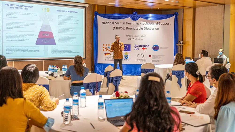 UNFPA organizes National Mental Health & Psychosocial Support (MHPSS) Roundtable Discussion in Yangon