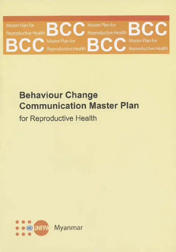 Behaviour Change Communication Master Plan for Reproductive Health