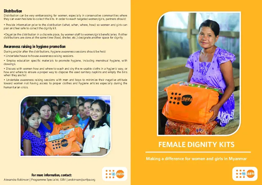 Female Dignity Kits