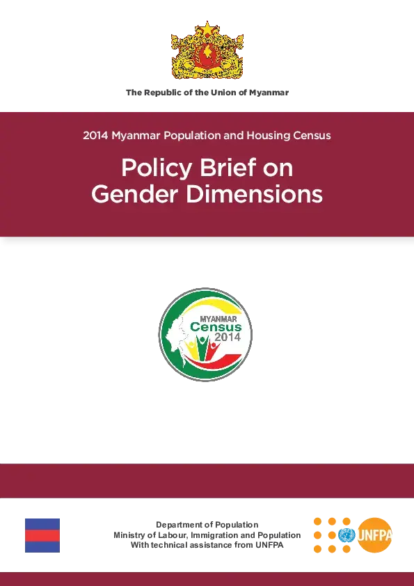 Policy Brief on Gender Dimensions