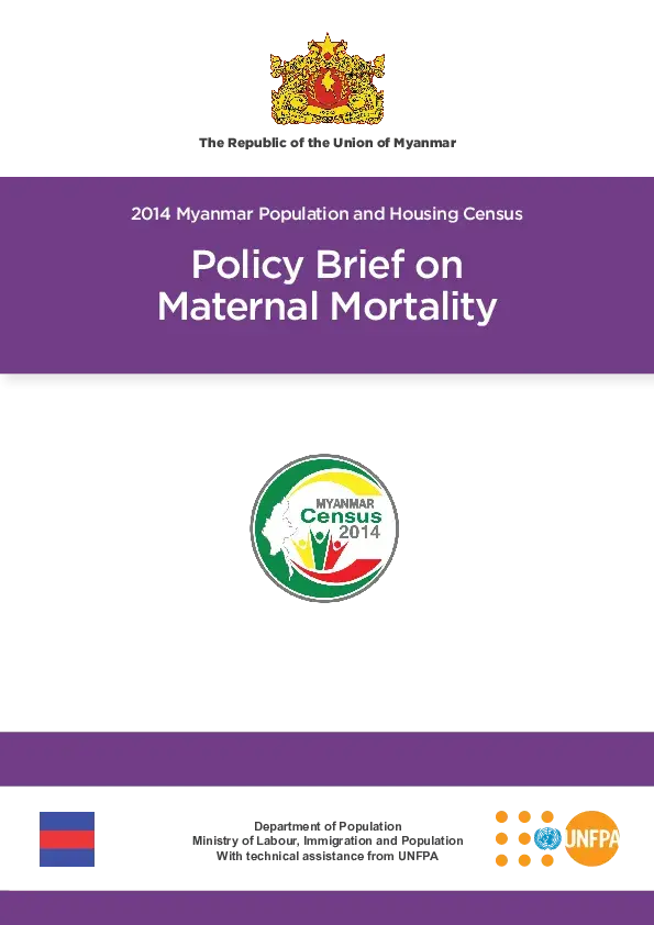 Policy Brief on Maternal Mortality