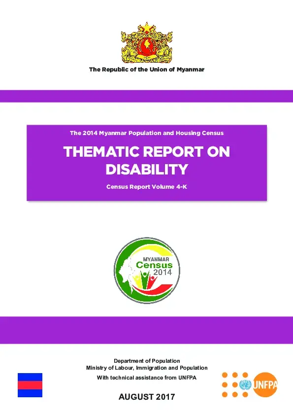 Thematic report on Disability