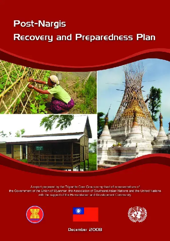 Post Nargis Recovery and Preparedness Plan 2008