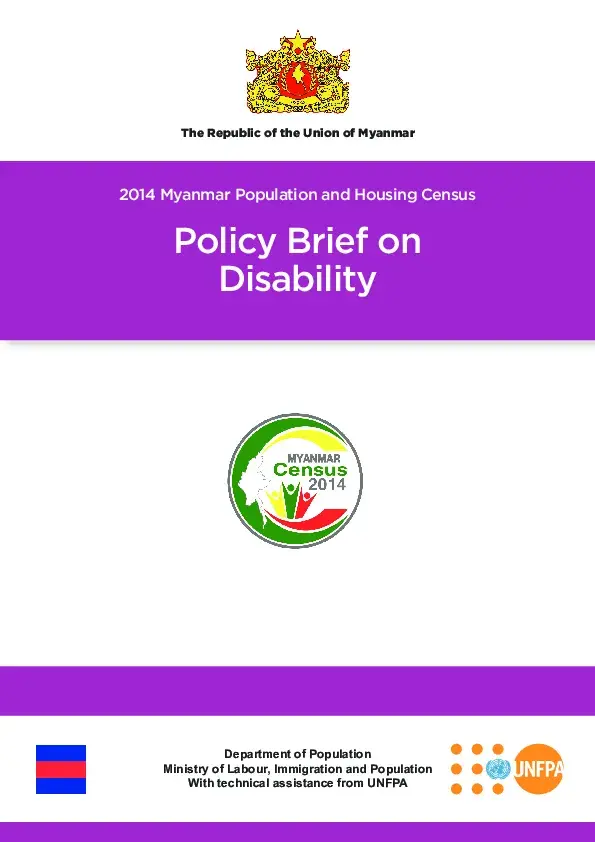 Policy Brief on Disability