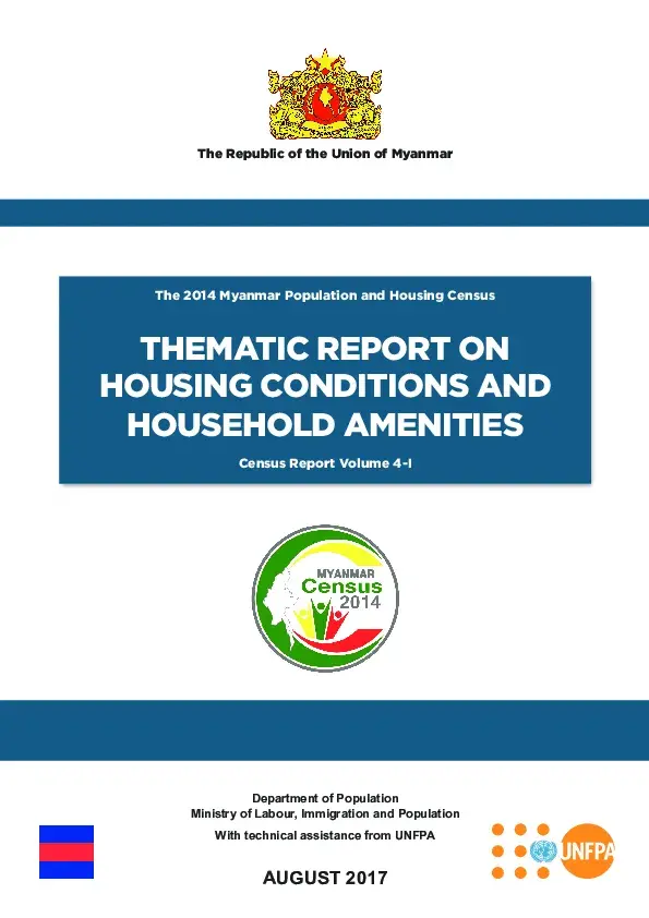 Thematic Report on Housing Conditions and Housing Amenities